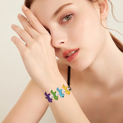 28Pcs 7 Colors Synthetic Turquoise Beads G-FS0005-94-1