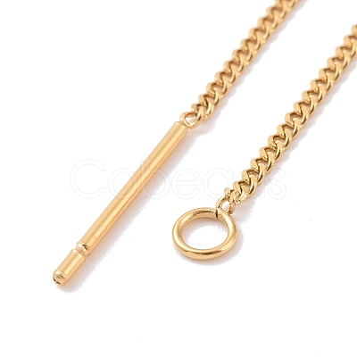 Ion Plating(IP) 304 Stainless Steel Stud Earring Finding STAS-E161-07G-1