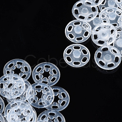 Transparent Resin Snap Fasteners BUTT-N018-060-A-1
