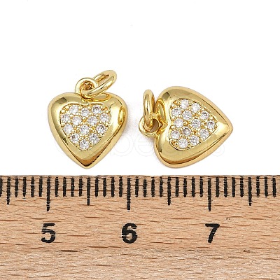 Brass Micro Pave Cubic Zirconia Pendants ZIRC-I367-04G-07-1