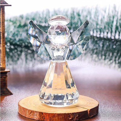 1Pc Glass Angel Display Decorations AJEW-DJ0002-49A-1