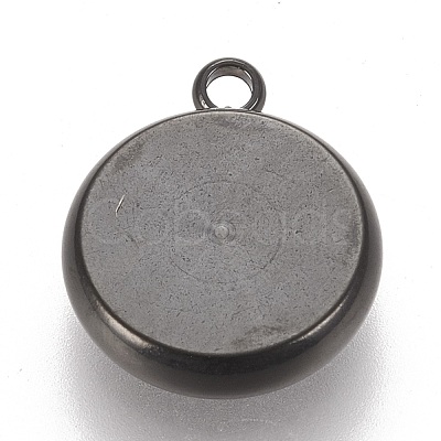 304 Stainless Steel Pendant Cabochon Settings STAS-K202-03D-B-1