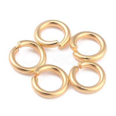 Rack Plating Brass Open Jump Rings KK-O139-18J-G-1