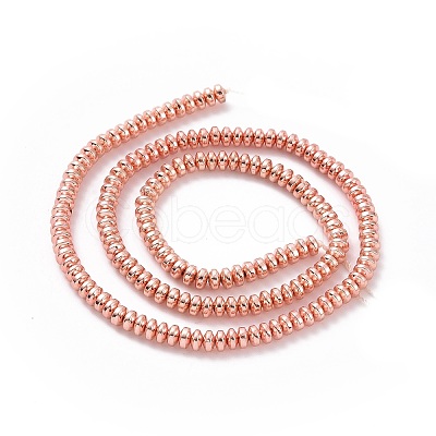Electroplate Non-magnetic Synthetic Hematite Beads Strands G-L485-04B-RG-1