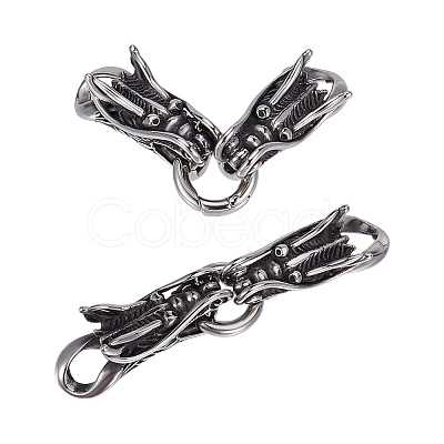 2Sets 304 Stainless Steel Spring Gate Rings STAS-OC0001-36-1