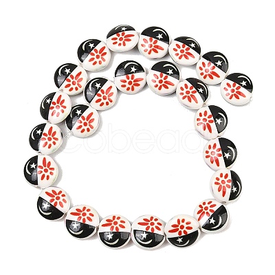 Printed Handmade Porcelain Beads PR-CBA938E-02-1