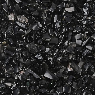 Natural Obsidian Chip Beads X-G-L453-08-1