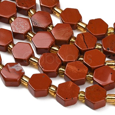 Natural Red Jasper Beads Strands G-F833-B15-01-1