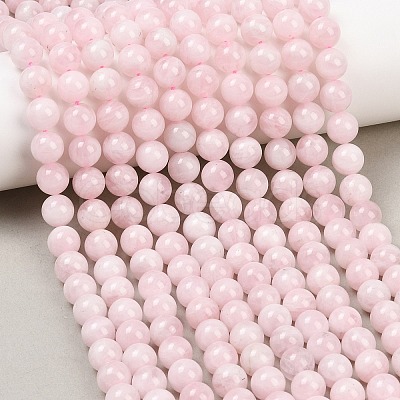 Pink Color Natural Madagascar Rose Quartz Beads Strands G-F641-01-B-1