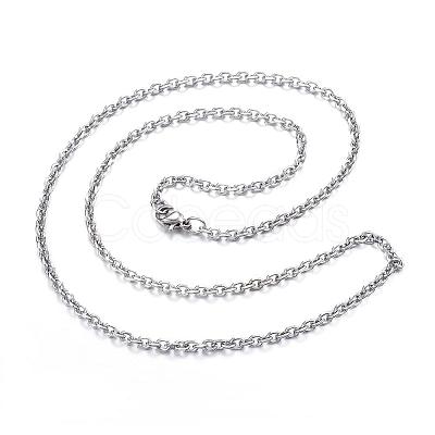 Tarnish Resistant 304 Stainless Steel Necklaces NJEW-E080-12P-1