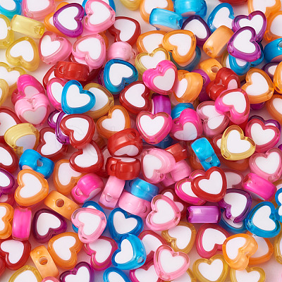 Opaque Acrylic Beads OACR-BT0001-01-1