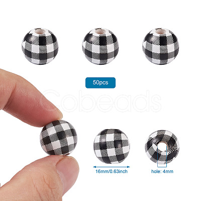 Natural Wooden Beads WOOD-TAC0010-05A-1