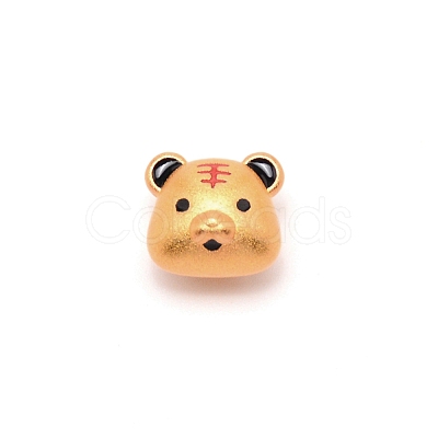 Frosted Alloy Beads PALLOY-WH0094-10-1
