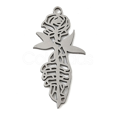 201 Stainless Steel Pendants STAS-G366-02P-02-1