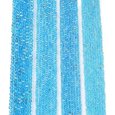 Electroplate Glass Beads Strands EGLA-A044-T6mm-L08-1