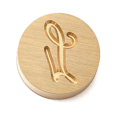Golden Tone Brass Letter Stamps LS-KK-R005-01L-1