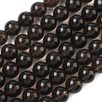 Natural Smoky Quartz Beads Strands G-C265-A01-10mm-02-1