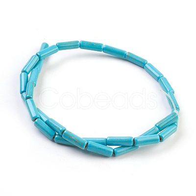 Synthetic Turquoise Beads Strands TURQ-G120-4x13mm-15-1