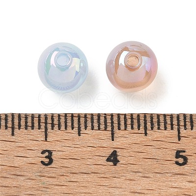 UV Plated Opaque Resin Beads RE-CBA1528-03-1