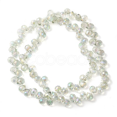 Electroplate Glass Beads Strands EGLA-D030-17N-1