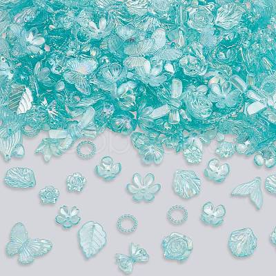 200g Transparent Acrylic Beads OACR-SP0001-86E-1