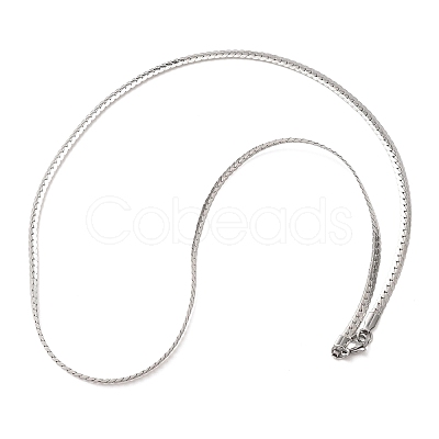 Non-Tarnish 304 Stainless Steel Curb Chain Necklaces STAS-P101-66P-1
