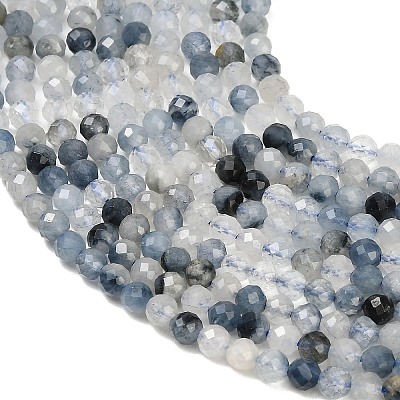 Natura Blue Rutilated Quartz Beads Strands GG-CBA3921-A05-4mm-1