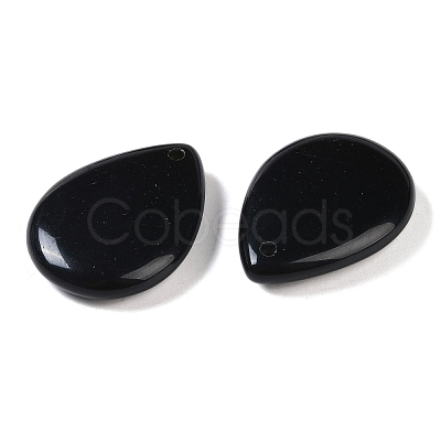 Natural Obsidian Pendants G-G115-02H-1