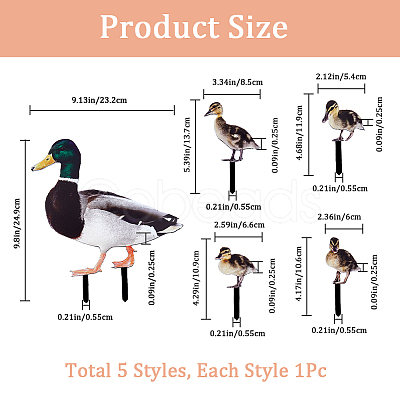 Double-sided Pattern Acrylic Garden Stake AJEW-WH0348-02D-1
