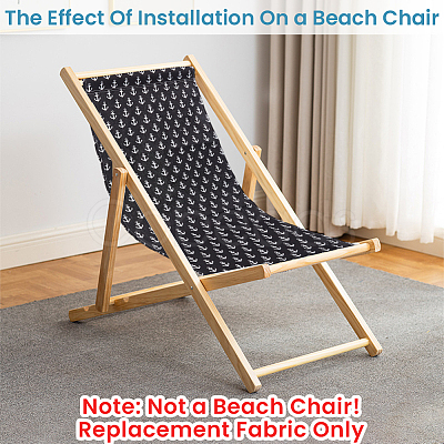 1Pc Anchor Pattern Chair Polycotton Cloth AJEW-GF0015-38H-1