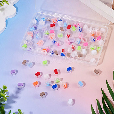 100Pcs 10 Colors Plastic Cord Locks KY-TA0001-66-1