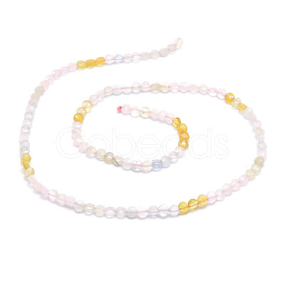 Natural Morganite Beads Strands G-E569-F02-1