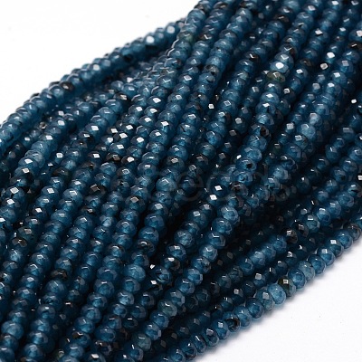 Dyed Natural Malaysia Jade Rondelle Beads Strands X-G-E316-2x4mm-19-1