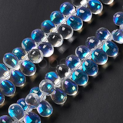 Electroplate Glass Beads Strands EGLA-L031-AB01-1