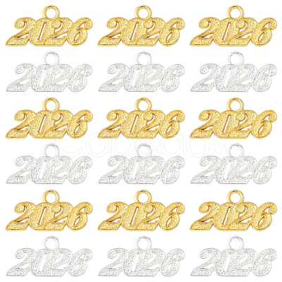 40Pcs 2 Colors Alloy Pendants FIND-SC0020-50-1