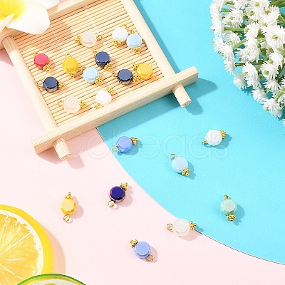 20Pcs Glass Pendants PALLOY-YW00121-1