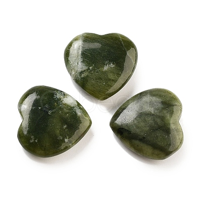 Heart Natural Chinese Jade Palm Stones G-C134-06A-11-1