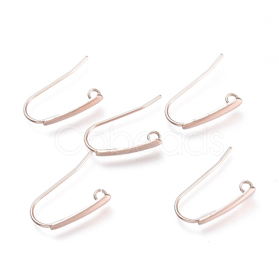 304 Stainless Steel Earring Hooks X-STAS-K211-02RG-1