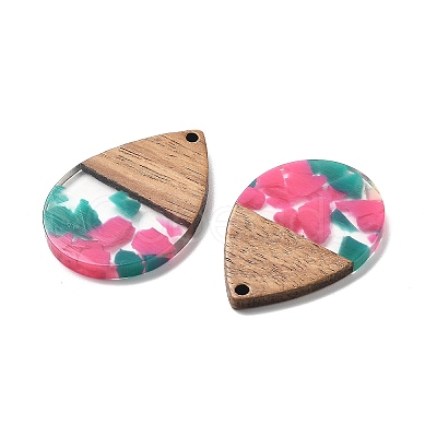 Resin and Walnut Pendants FIND-R051-15D-1