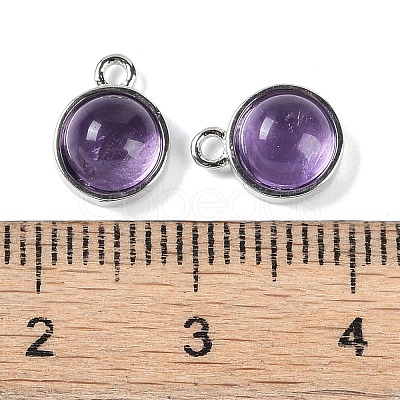 Natural Amethyst Pendants G-K372-03P-02-1