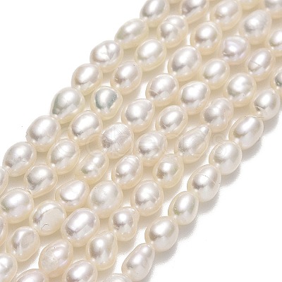 Natural Cultured Freshwater Pearl Beads Strands PEAR-J006-07C-1