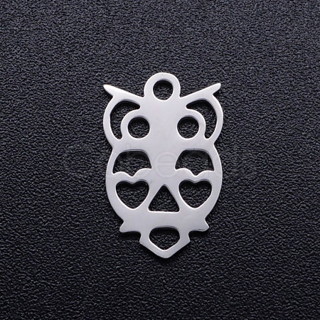 Tarnish Resistant 201 Stainless Steel Hollow Charms STAS-Q201-JN275-1-1