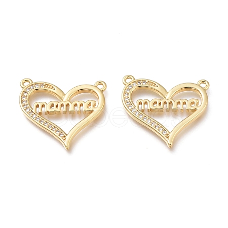 Hollow Brass Micro Pave Cubic Zirconia Links ZIRC-H700-17G-1