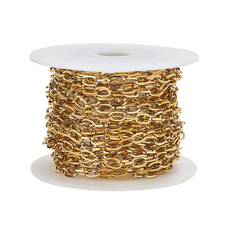 PVD Vacuum Plating 304 Stainless Steel Cable Chains CHS-CJ0001-15G-1