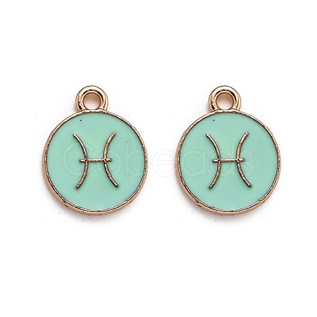 Alloy Enamel Pendants ENAM-S124-01A-15H-1