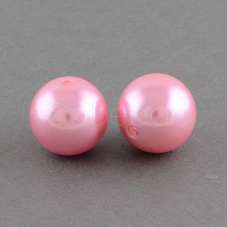 ABS Plastic Imitation Pearl Round Beads SACR-S074-10mm-A75-1