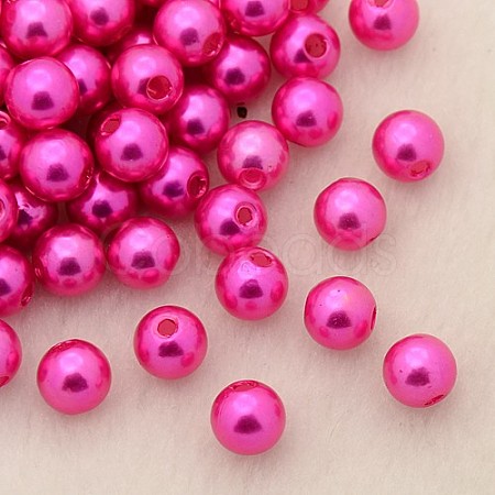 Imitation Pearl Acrylic Beads PL609-16-1