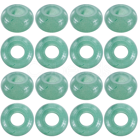 16Pcs Natural Green Aventurine European Beads G-SC0003-03B-1