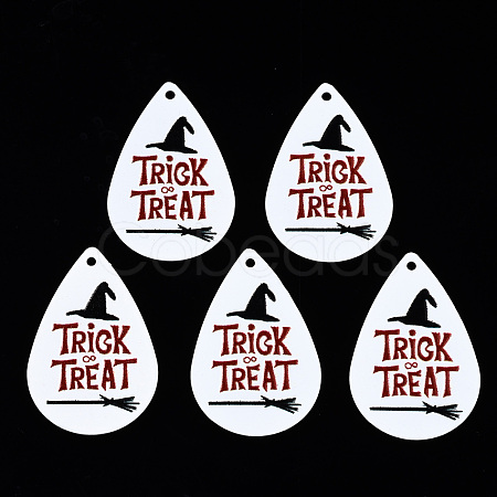 Spray Painted Iron Pendants IFIN-T016-69-1