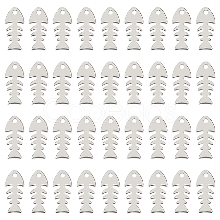 200Pcs 201 Stainless Steel Pendants STAS-SC0009-16-1